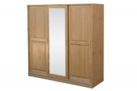 Šatní skříň troj.,zas.dveře+zrcadlo /2ks B 024