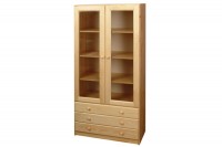 Vitrína prosklená + 3 zásuvky B 062