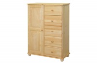Komoda 1 dvířka 5 zásuvek B 221