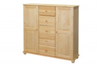 Komoda 2 dvířka 5 zásuvek B 222